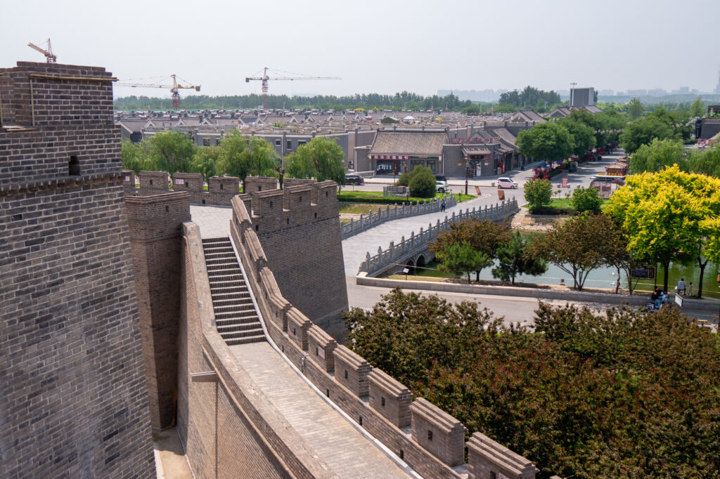 Blick von der Stadtmauer zu einem Teil der Altstadt